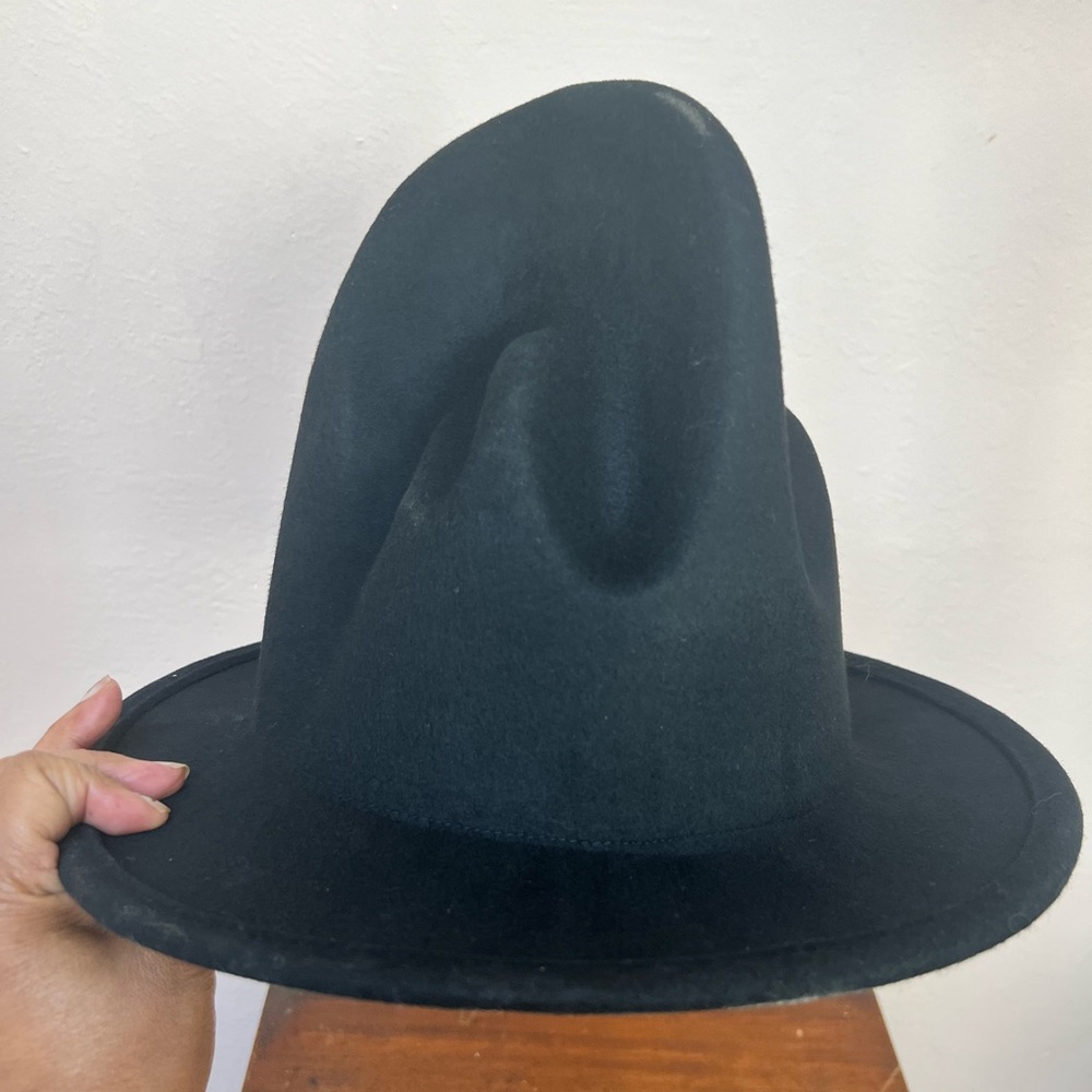 Black Felt Fedora Hat